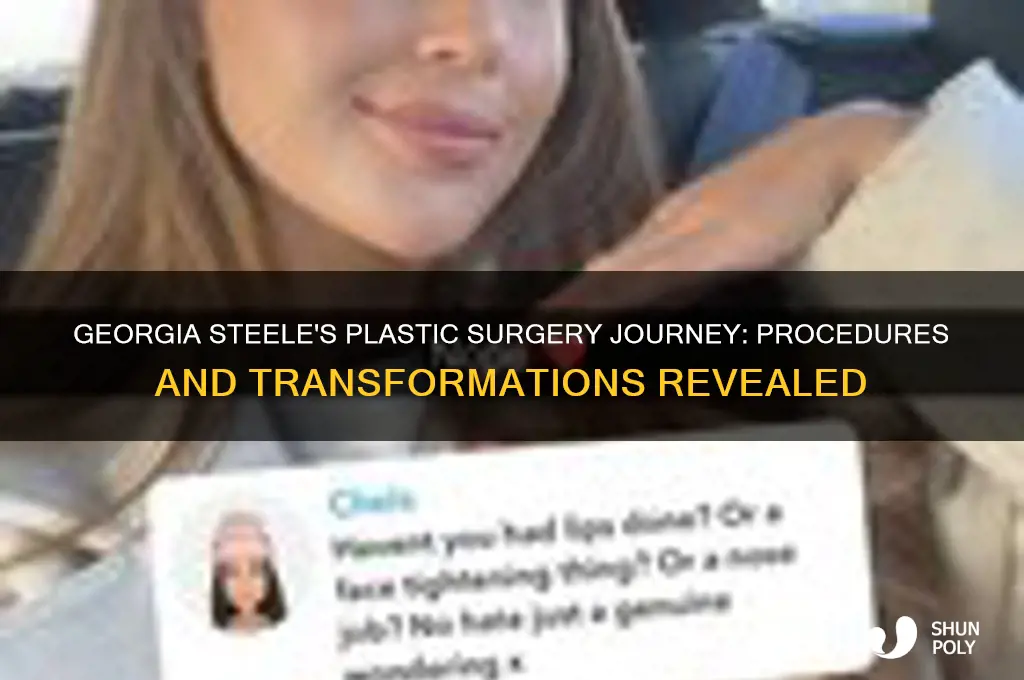 what plastic surgery has georgia steele had