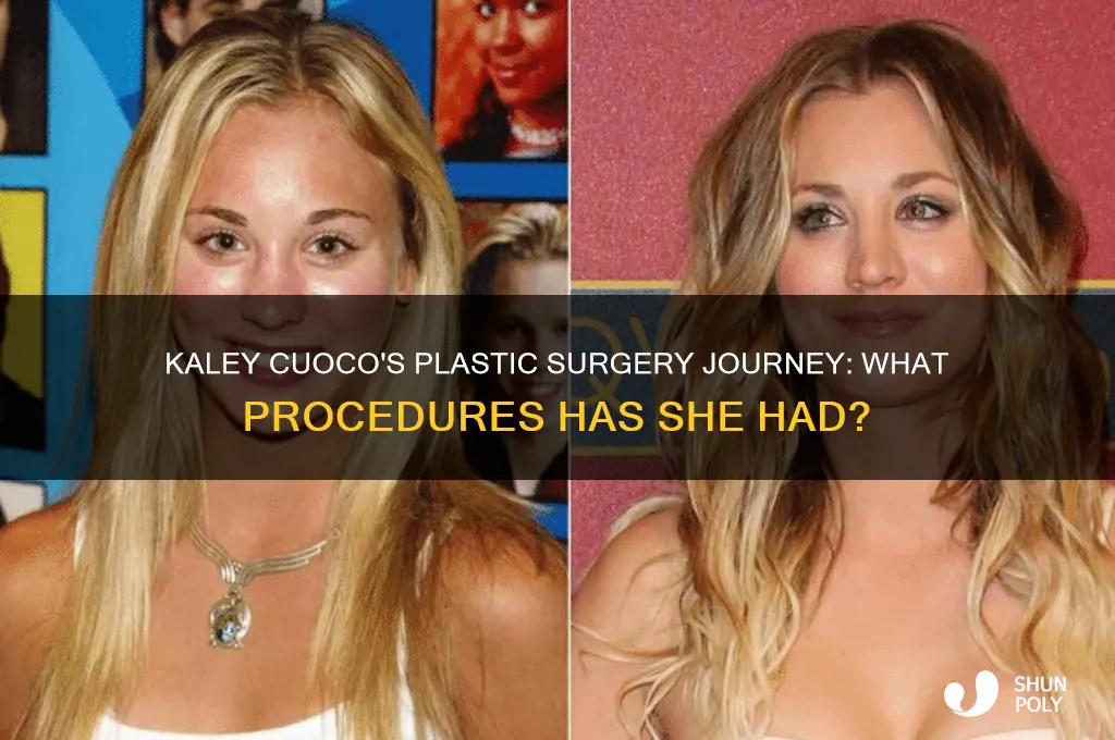 what plastic surgery has kaley couco had