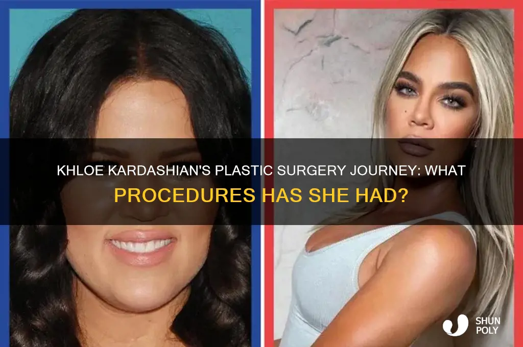 what plastic surgery has kloe kardashian had