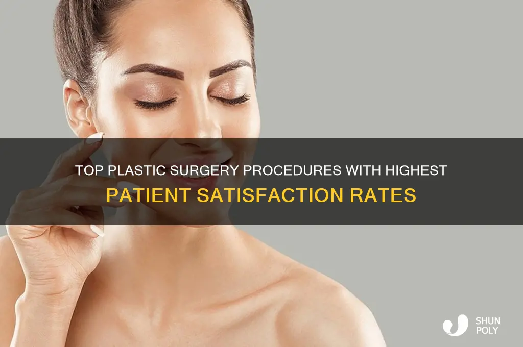 what plastic surgery procedures have highest satisfaction