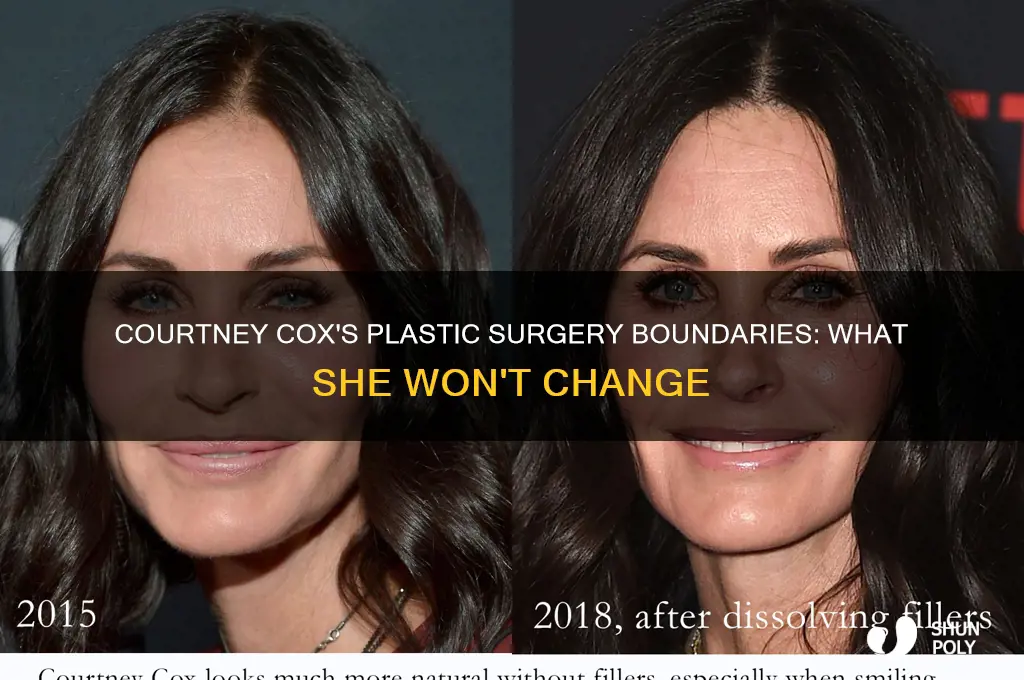 what plastic surgery would c ourtney cox not do