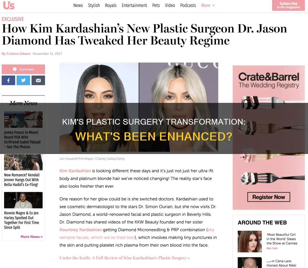 what plastic surgey has kim had