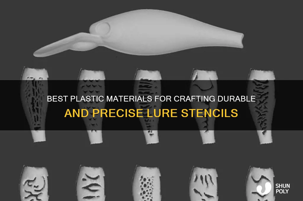 what plastic to buy to make lure stencils