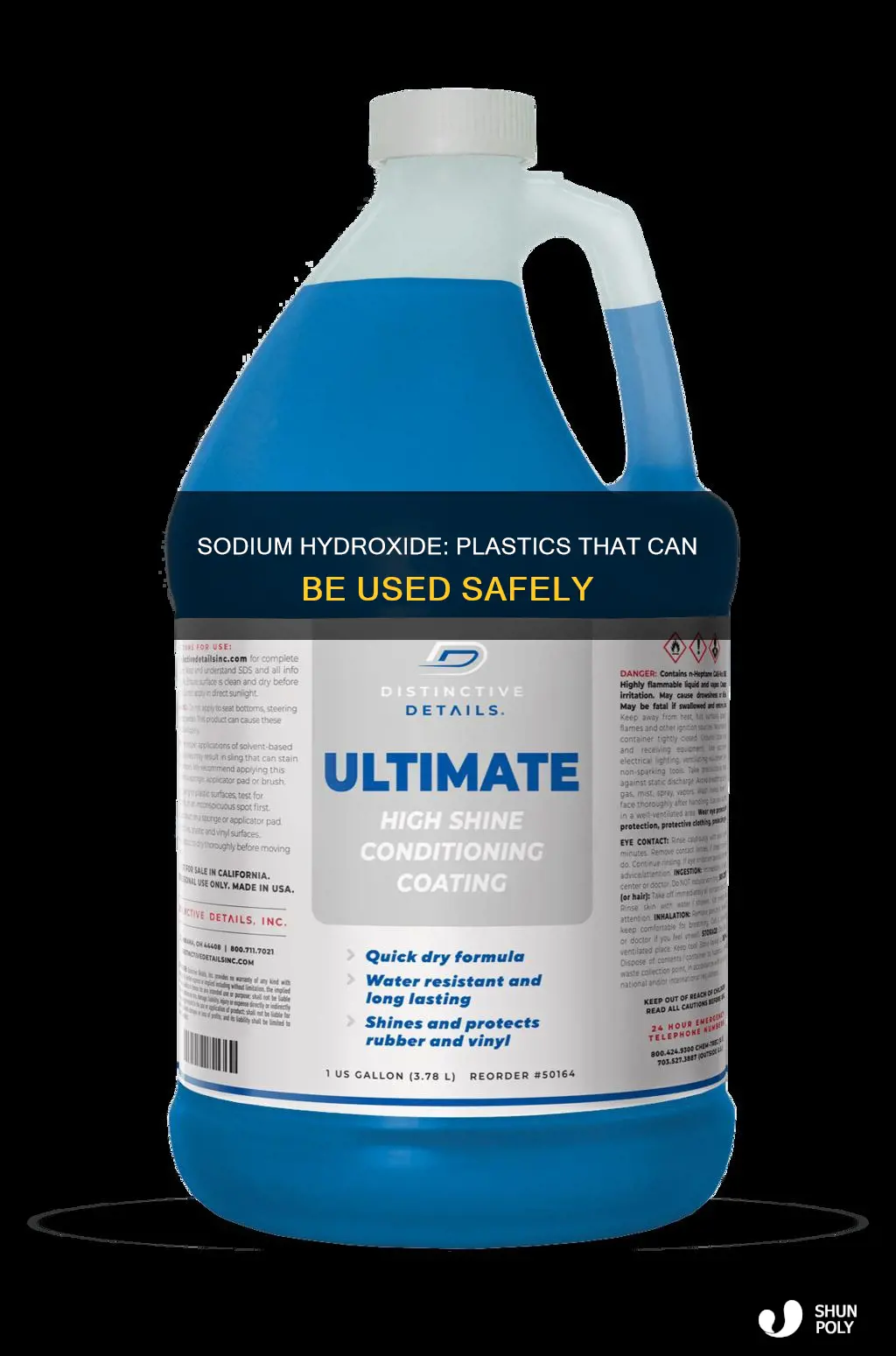 what plastics are good with sodium hydroxide