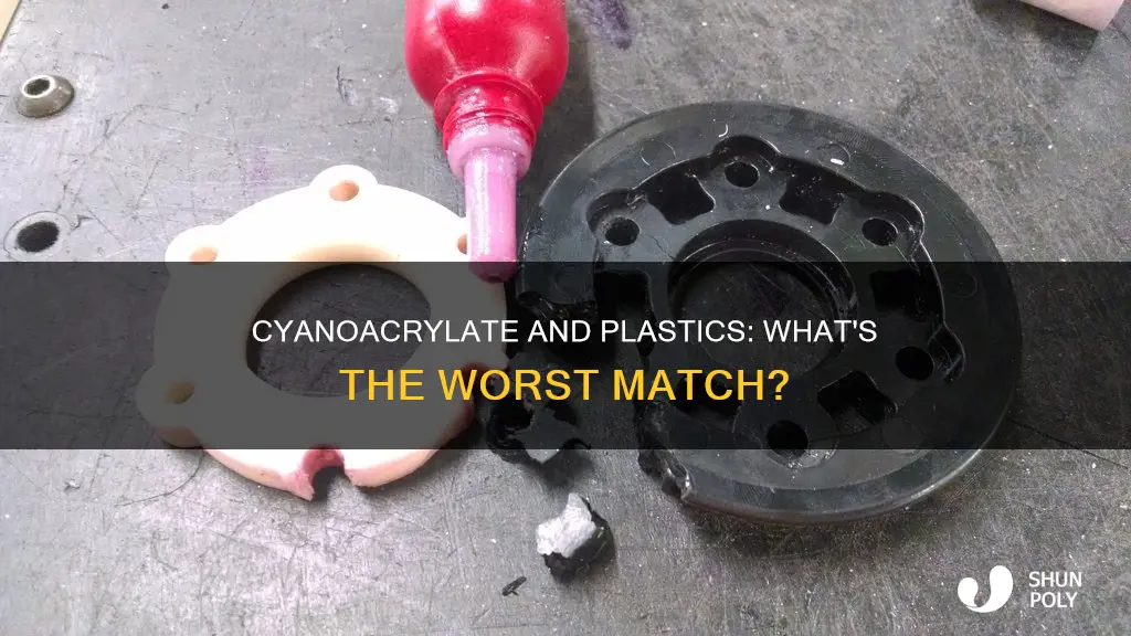 what plastics are not good with cyanoacrylate