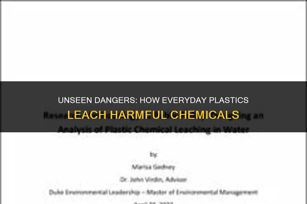 what plastics leach chemicals