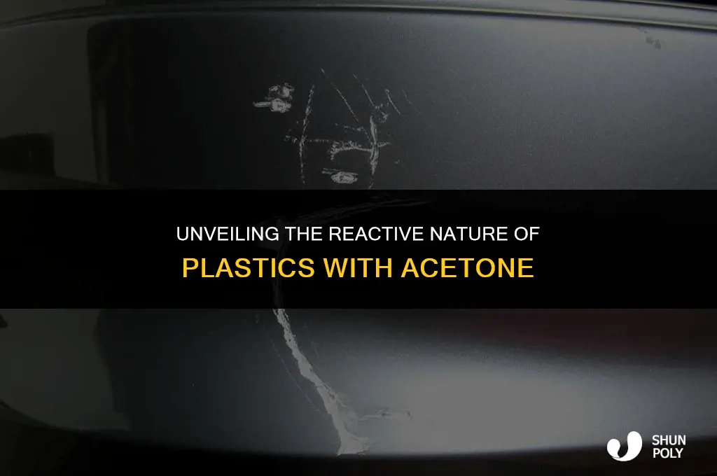 what plastics reacts with acetone