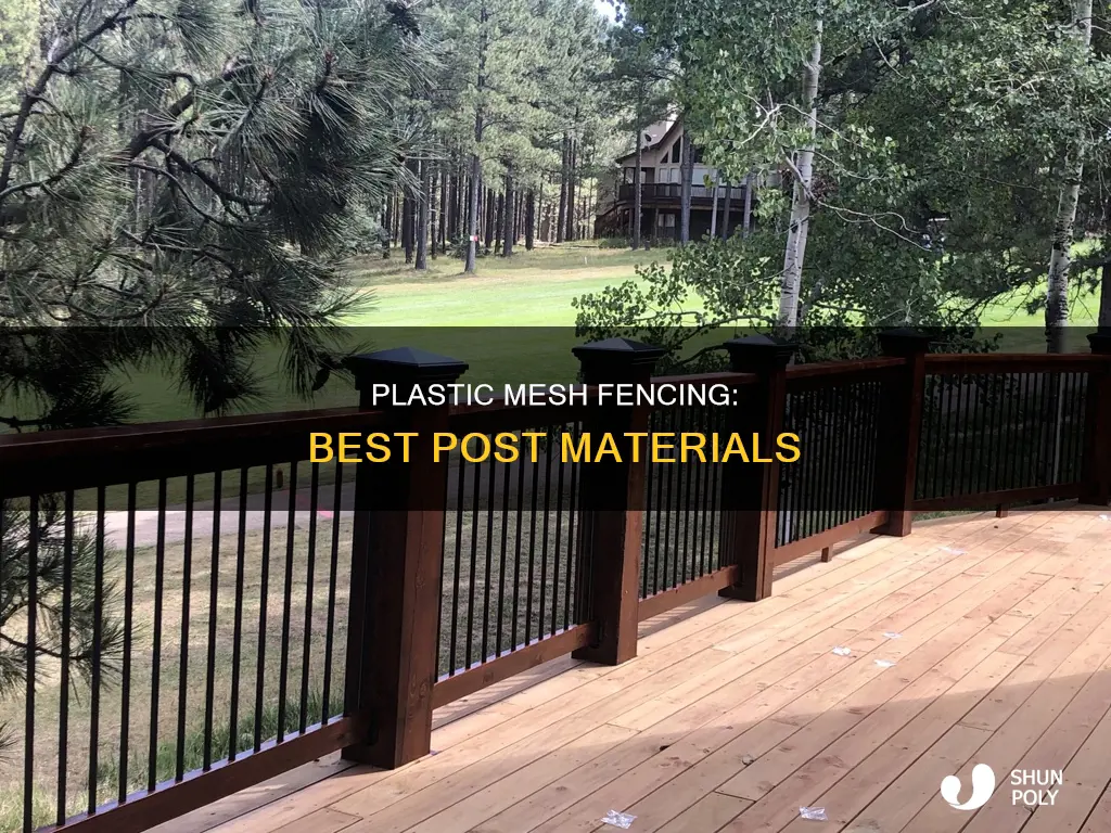 what post goes with plastic mesh fencing