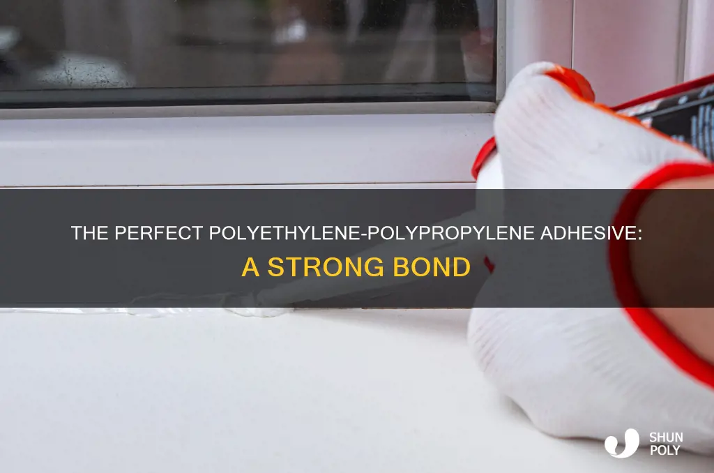 what product bonds polyethylene and polypropylene plastics