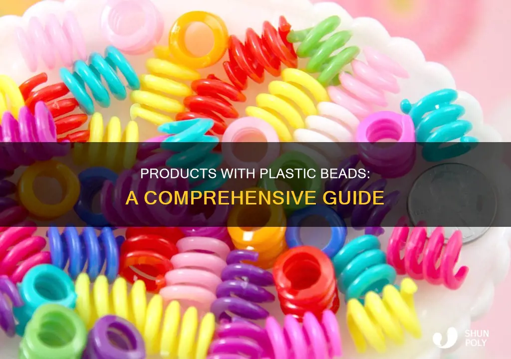 what products have plastic beads in them