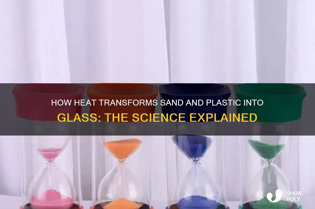 what property makes sand and plastic turn to glass