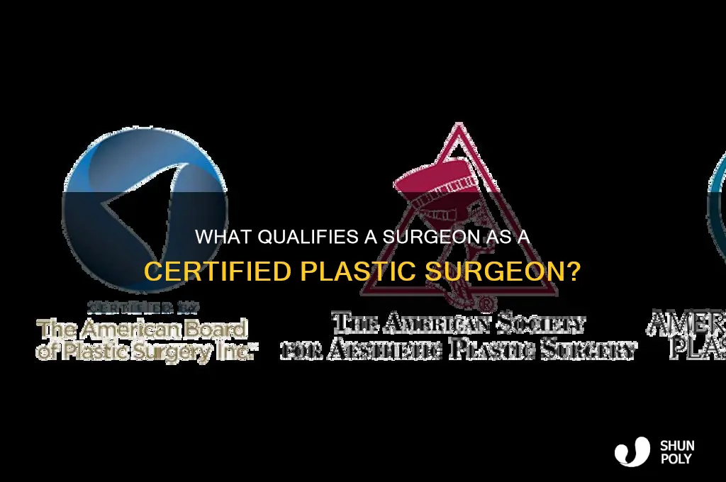 what qualifys someone as a plastic surgeon