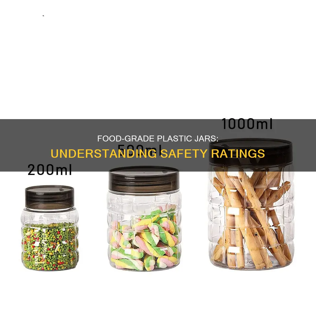 what rating plastic jar for food