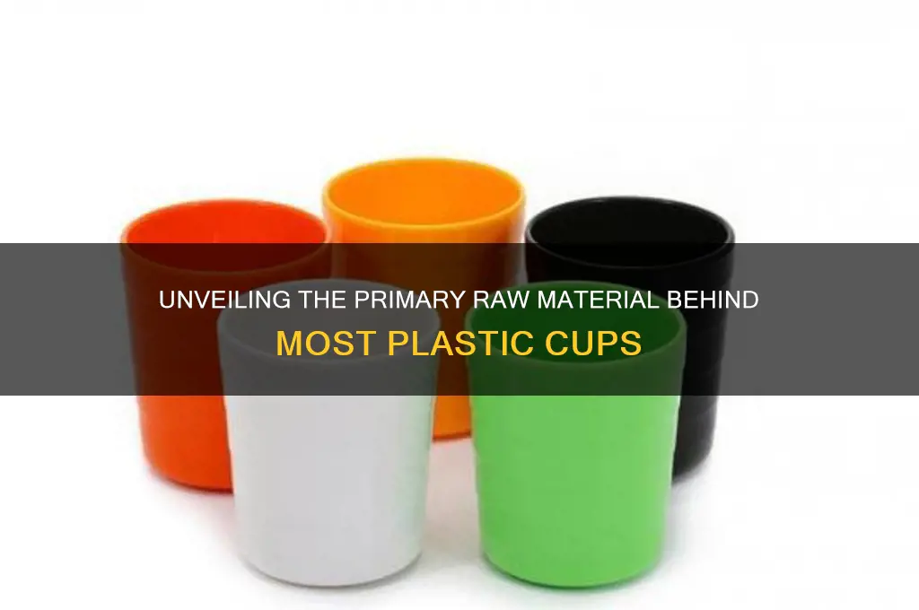 what raw material are most plastic cups made from