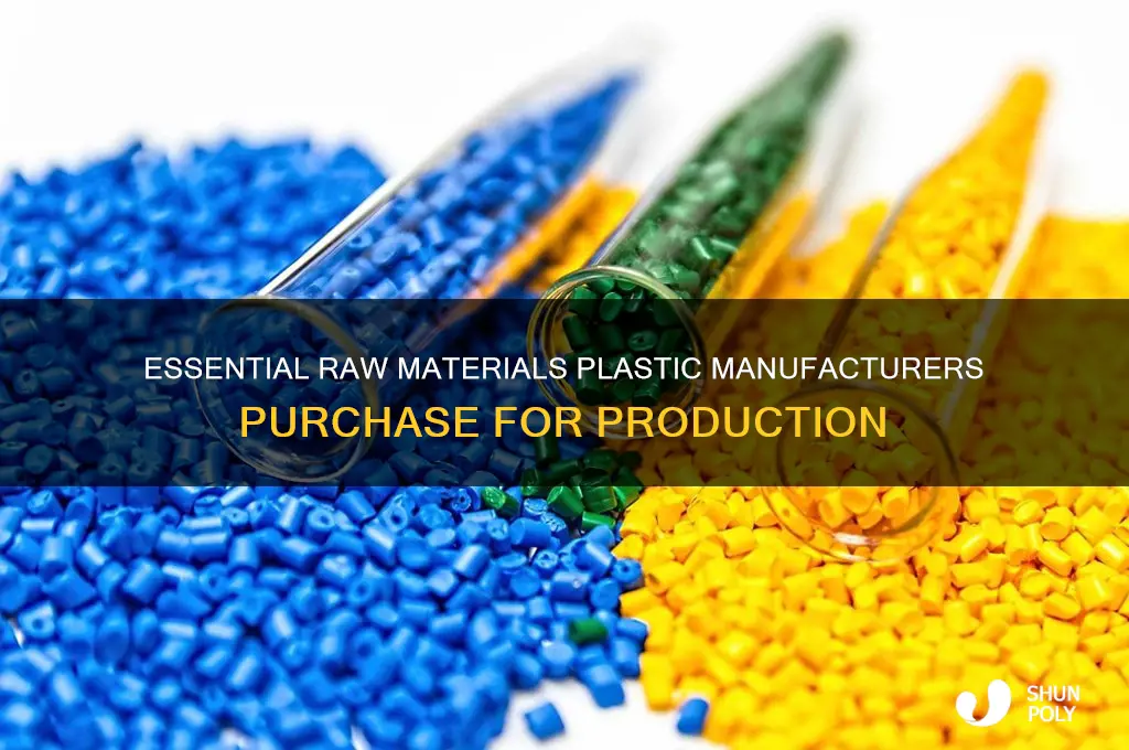 what raw materials do plastic manufacturers buy