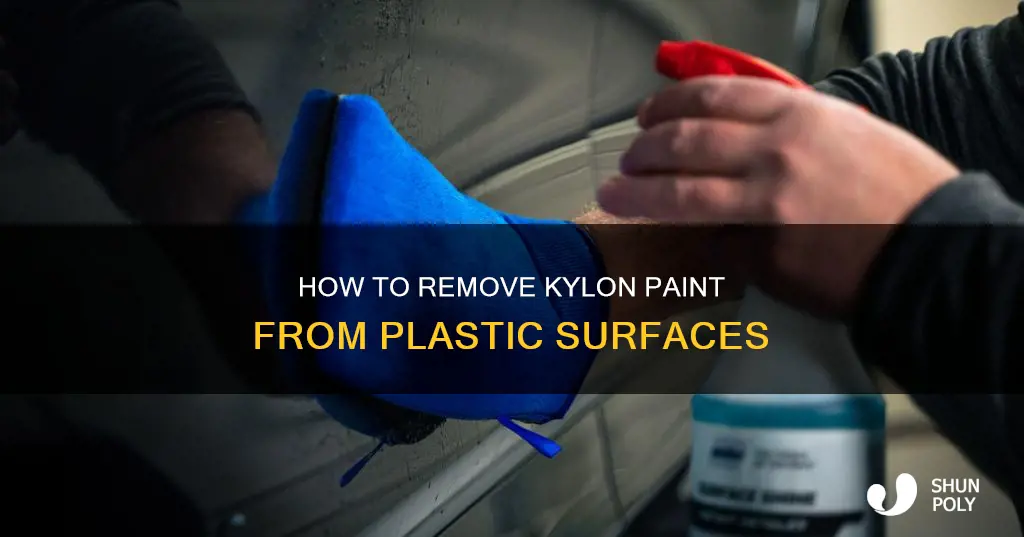 what remove kylon paint off of plastic
