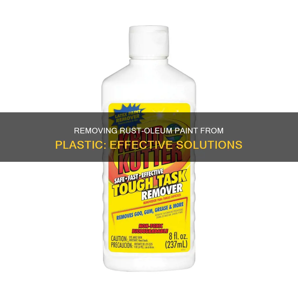 what removed rustoleum paint from plastic