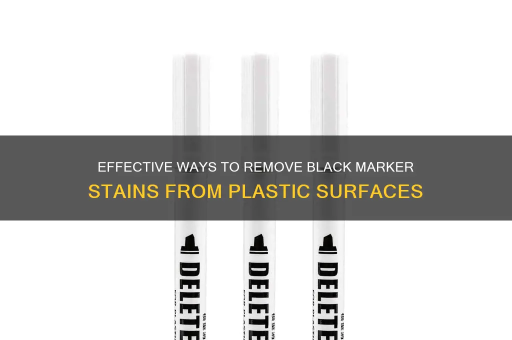 what removes black marker from plastic