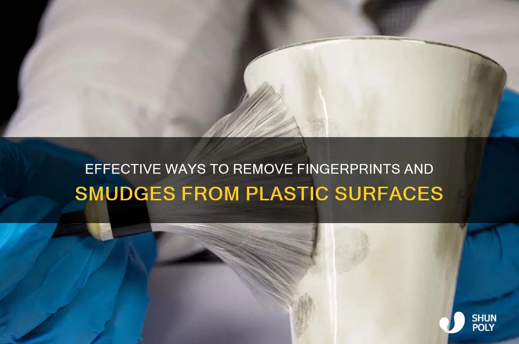what removes finger residue from plastic
