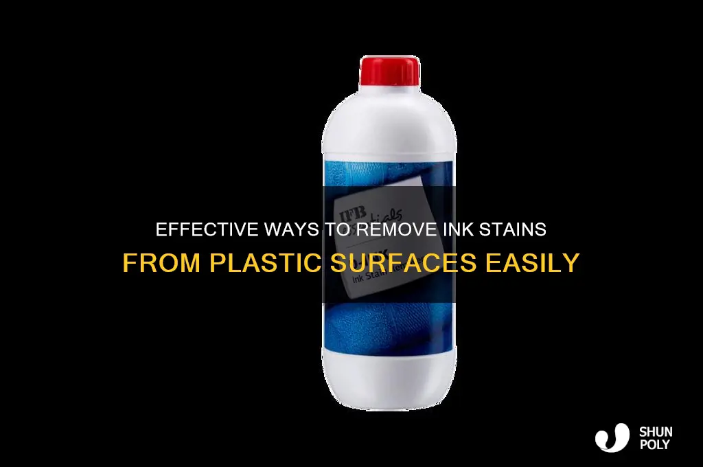 what removes ink stains from plastic