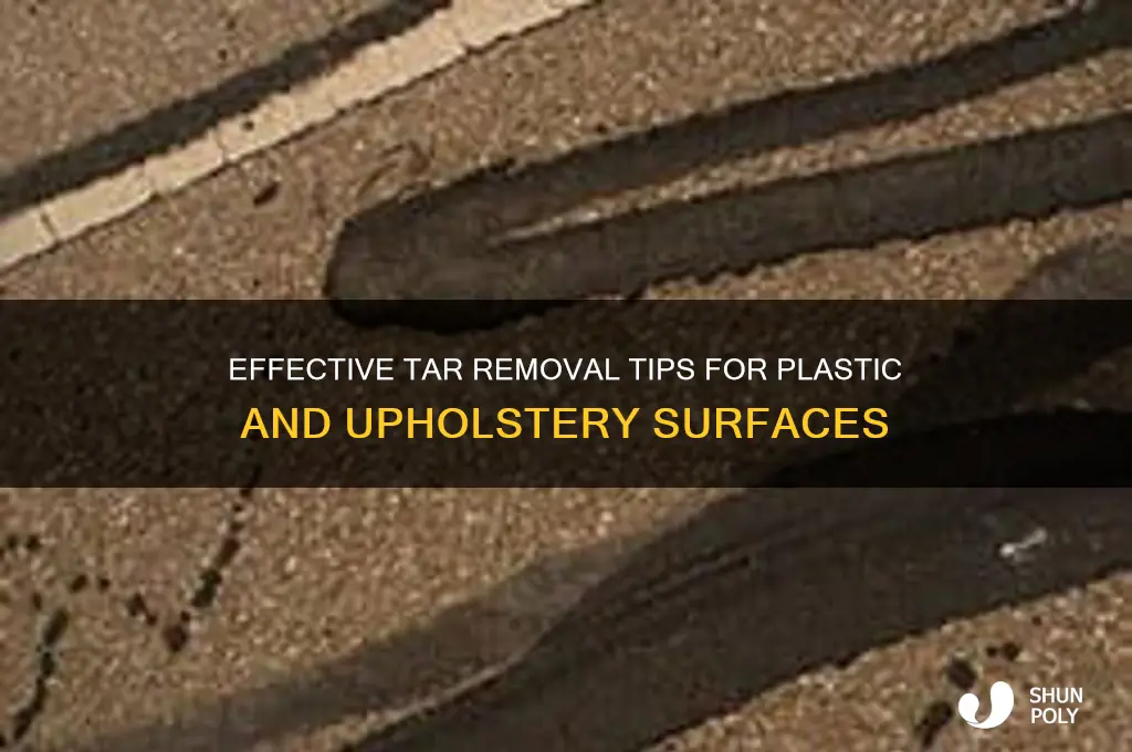 what removes tar from plastic and upholstery