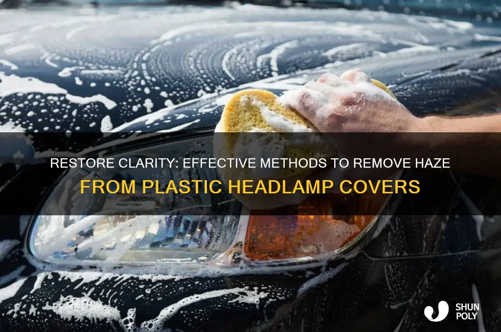 what removes the haze from plastic haedlamp covers