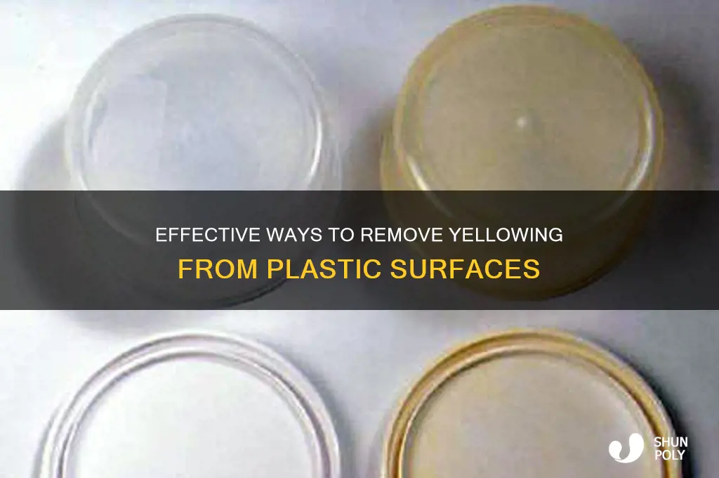 what removes yelowing from plastic