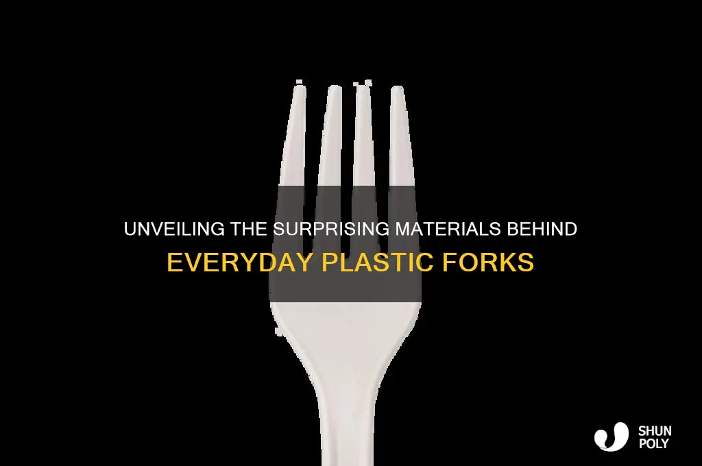 what resources make up plastic forks