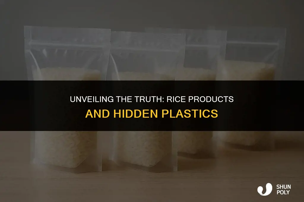 what rice products have plastic
