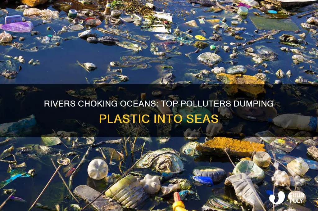 what rivers get the most plastic in the ocean