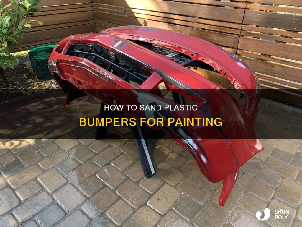 what sandpaper is needed to prepare plastic bumper for paint