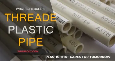 Threaded Plastic Pipe: Schedule and Compatibility Guide