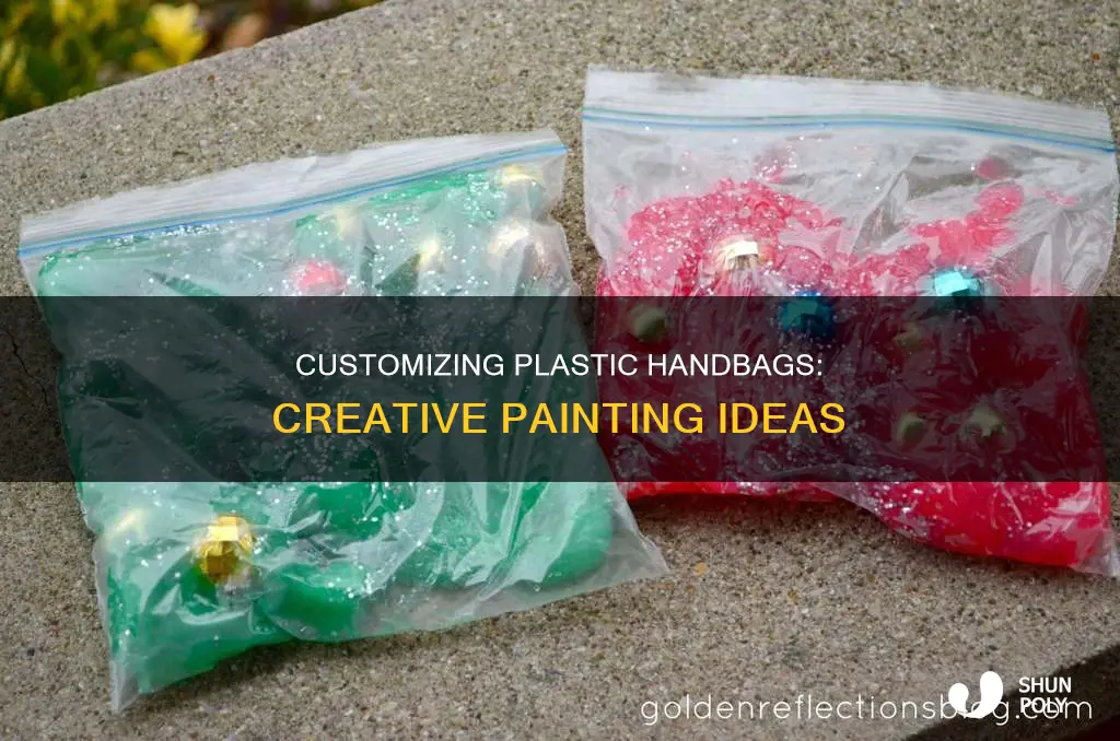 what should i paint a plastic handbag with
