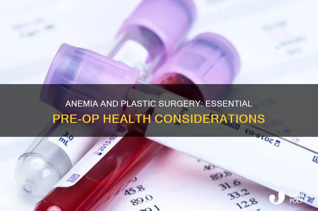what should you anemia be for plastic surgery