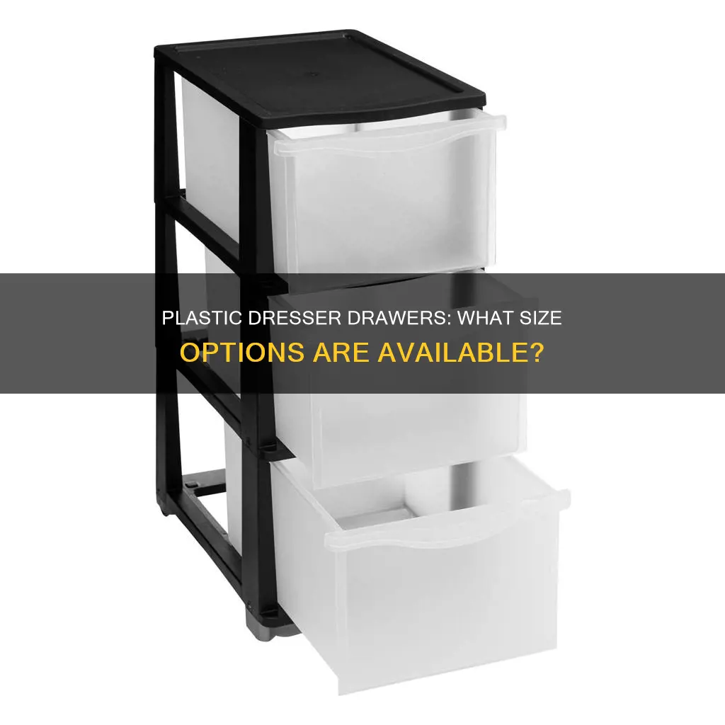 what size are plastic dresser drawers