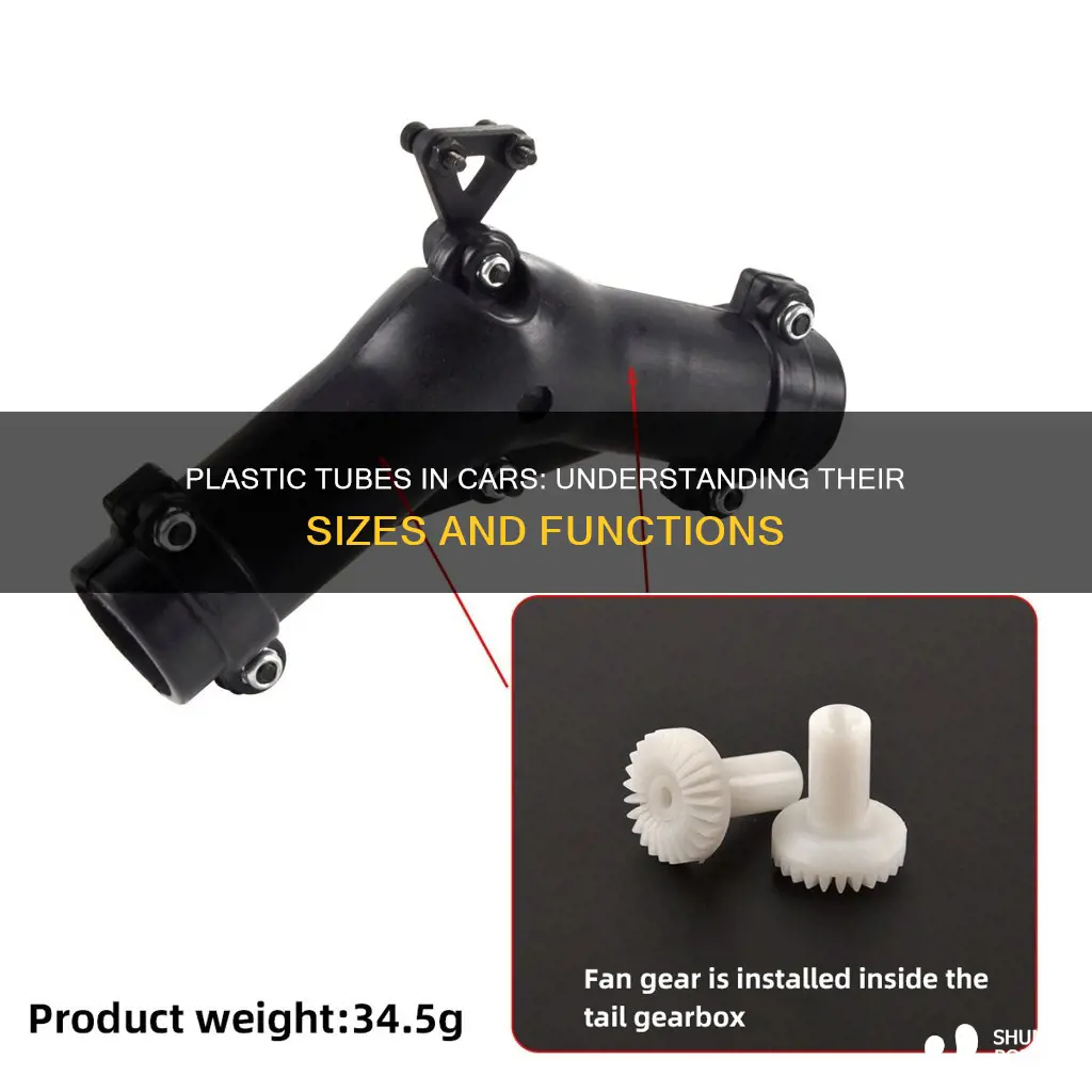 what size are plastic tubes in cars