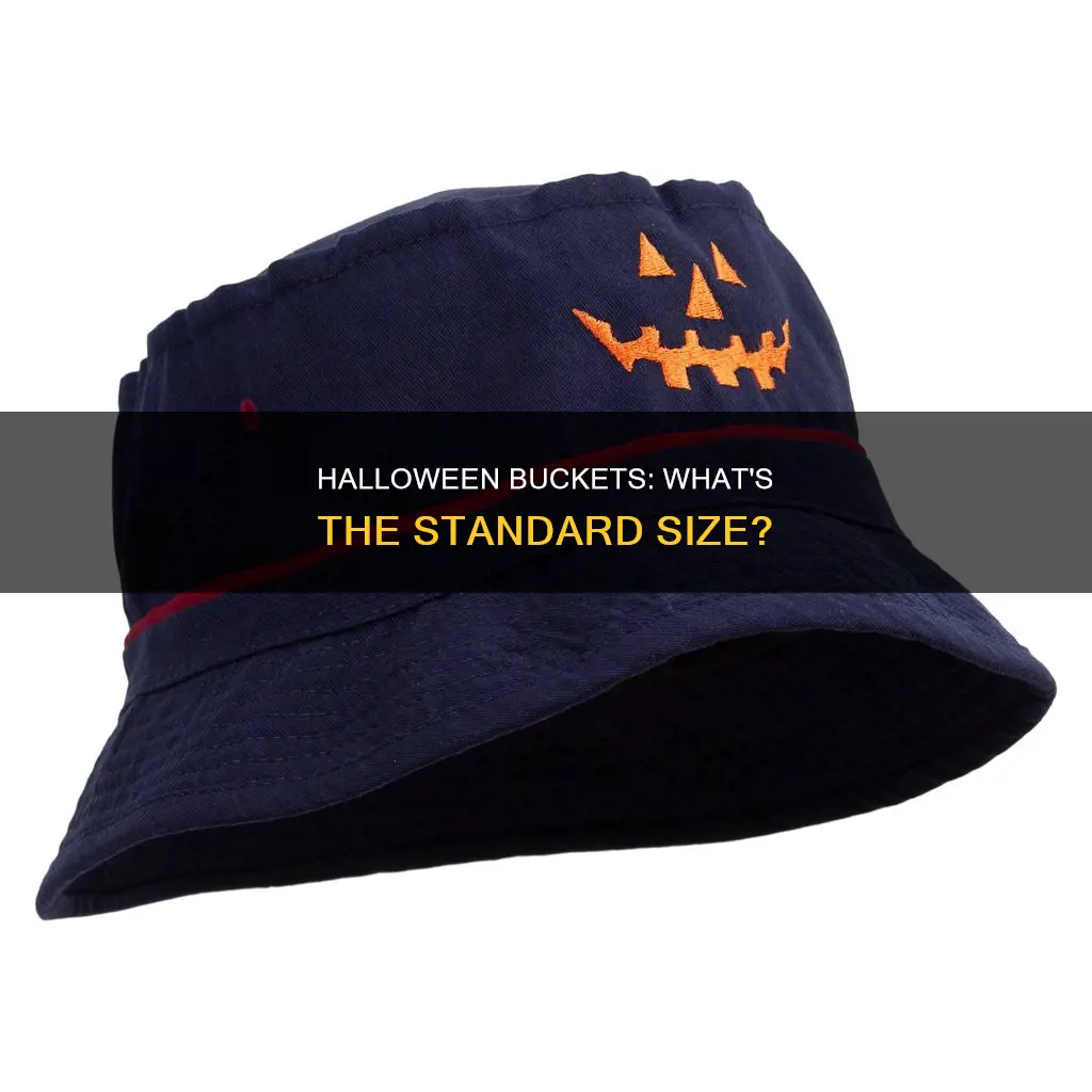 what size are the plastic halloween buckets