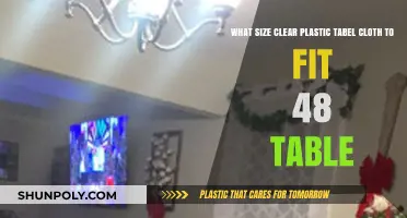 Perfect Fit: Clear Plastic Tablecloth Sizes for 48-Inch Tables