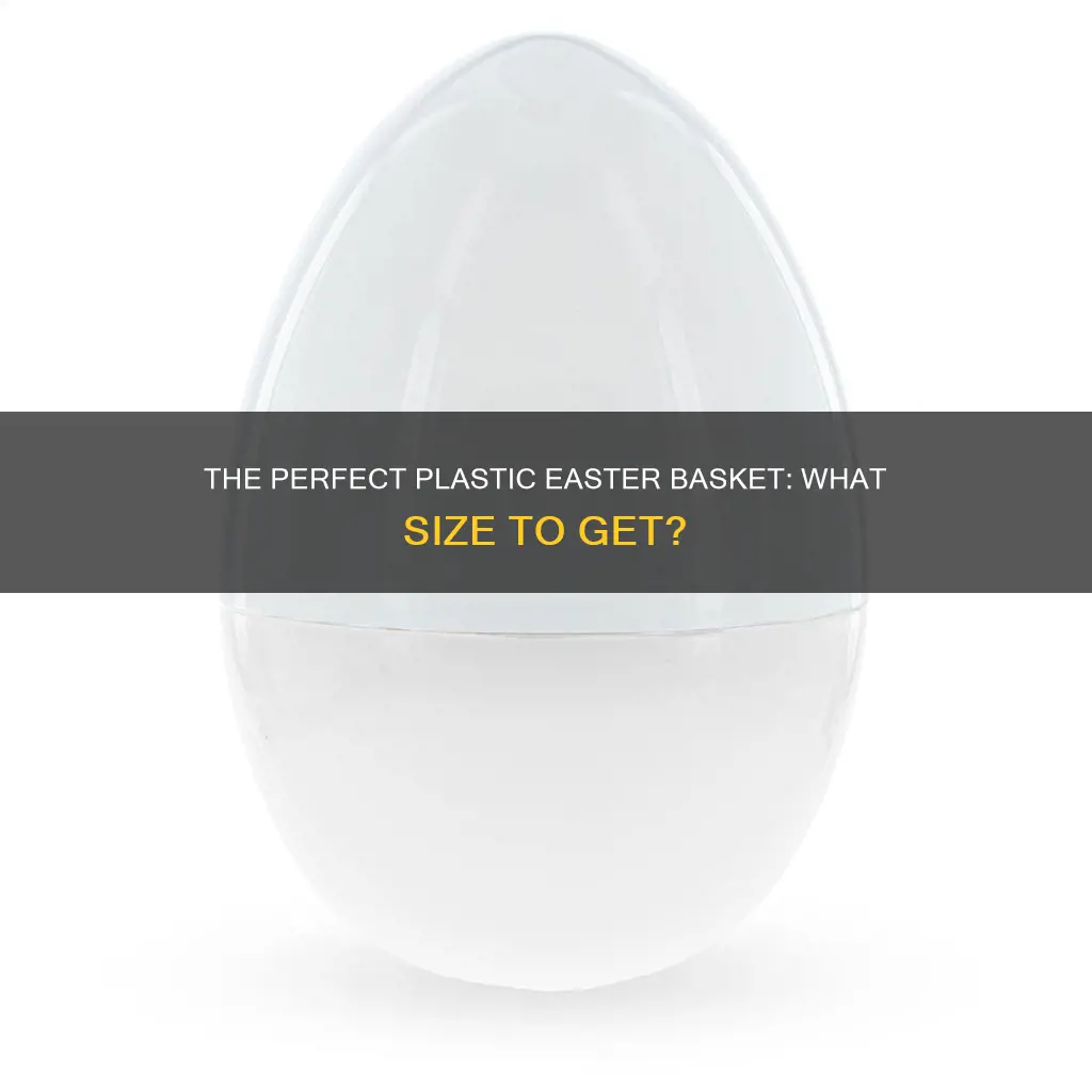 what size is a plastic easter basket