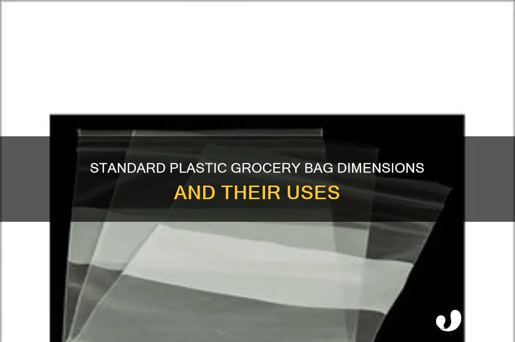 what size is a plastic grocery bag
