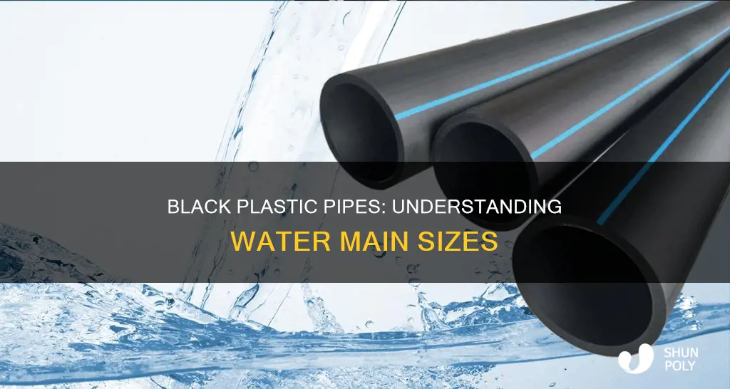 what size is black plastic water main