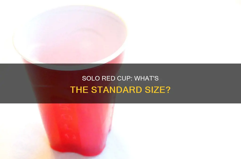 what size is solo red plastic cup