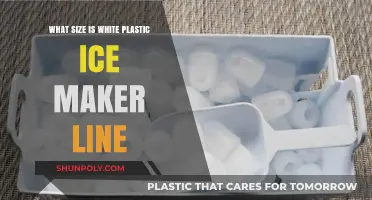 Choosing the Right Size for Your White Plastic Ice Maker Line