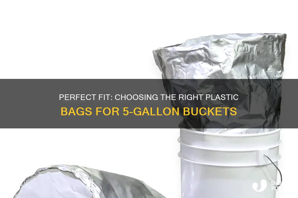 what size plastic bags for 5 gallon bucket