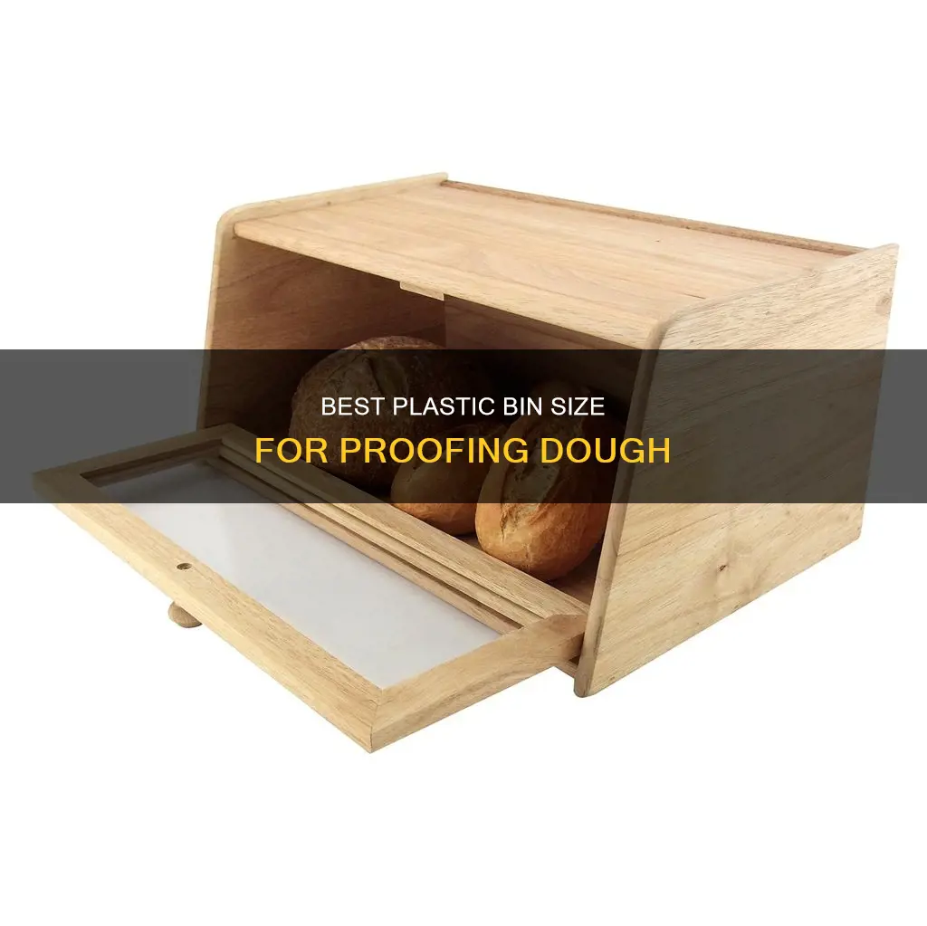 what size plastic bin for bread dough
