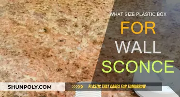Plastic Box Size Guide for Wall Sconce Installation