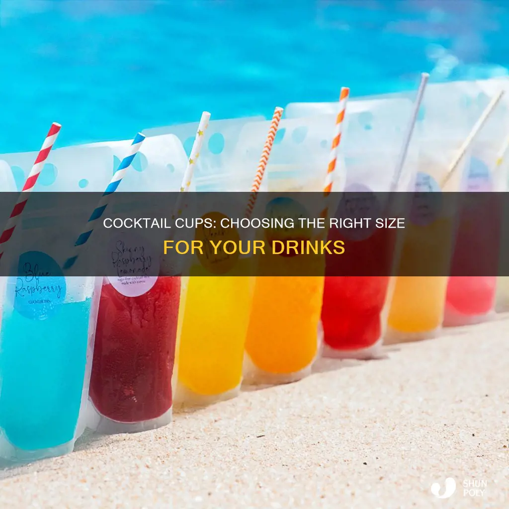 what size plastic cups for cocktails