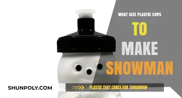 Perfect Snowman Craft: Choosing the Right Plastic Cup Size for Fun
