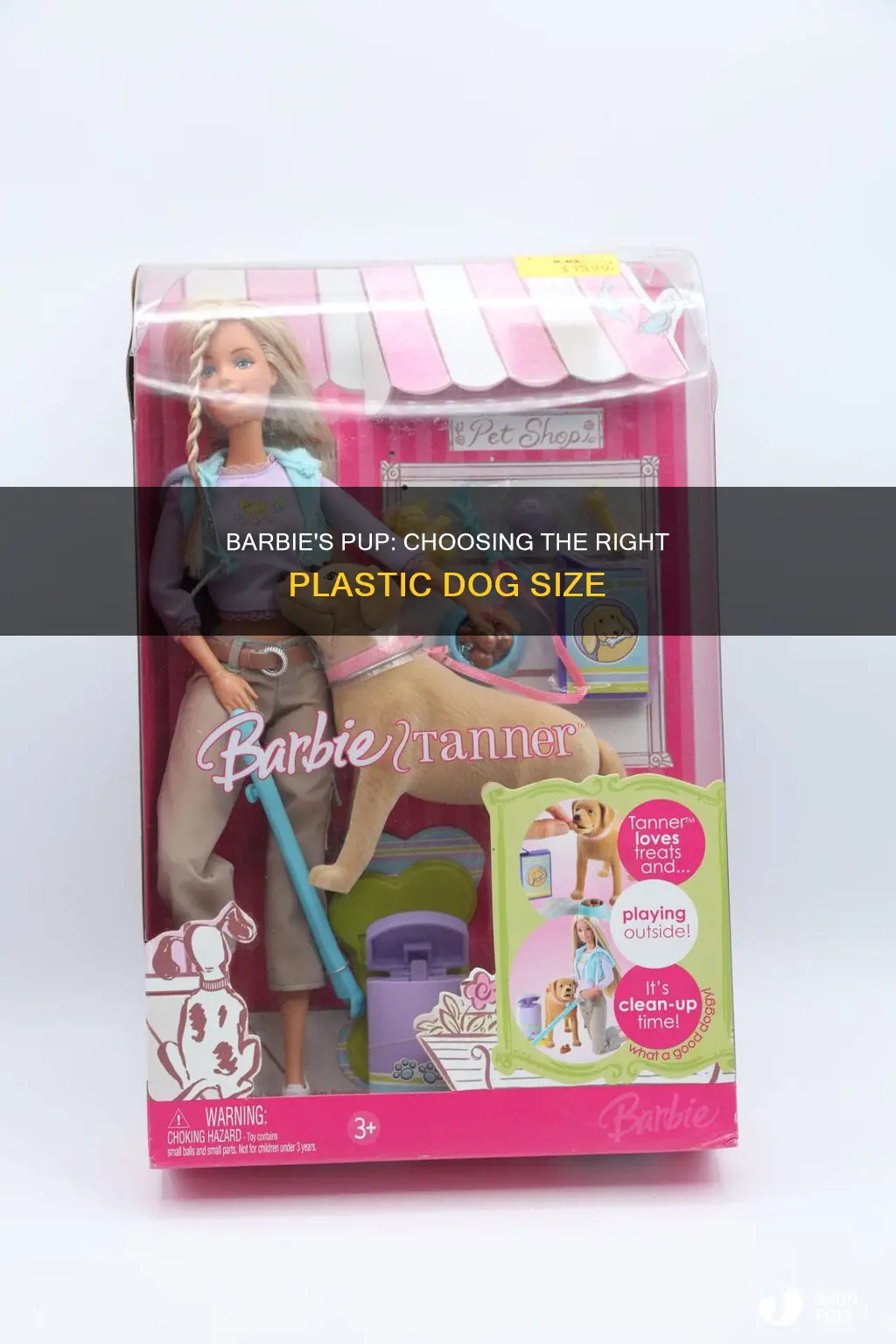 what size plastic dog for barbie