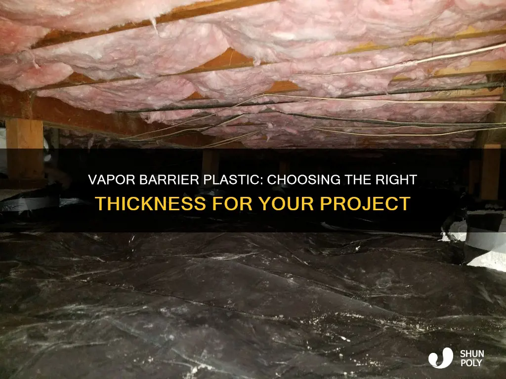 what size plastic for vapor barrier